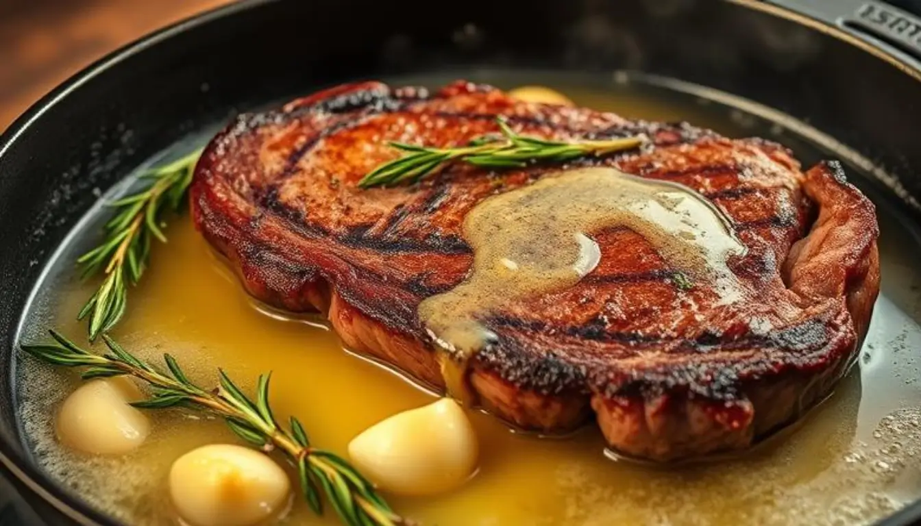 butter basted steak
